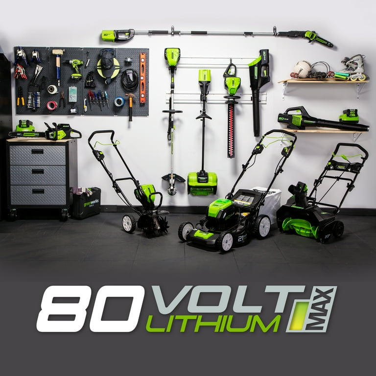 Greenworks 80 volt trimmer deals