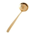 thumbnail image 1 of Cuchara de cobre martillado para cocina, cuchara de latón, conveniente, cuchara de cocina multiusos resistente, fácil de limpiar para cocina Cucharón para sopa, 1 of 8