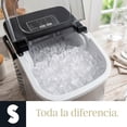 thumbnail image 4 of Máquina De Hielo Portátil De Encimera Con Asa Y Pala Maquina De Hielo De Bala Con 2 Tamaños De Hielo 8 Cubos En 6 Minutos Maquina Hielo De Limpieza Automática Para Bar y Fiestas, 4 of 7