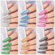 thumbnail image 5 of Set de esmaltes de uñas MIZHSE 6 Glitter Gel + 6 holographic Laser, 5 of 9