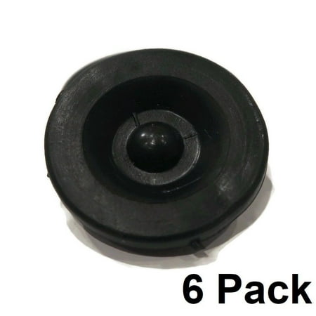 (6) New RUBBER GREASE PLUG Hub Dust Caps for Dexter EZ Lube Trailer Camper Axle by The ROP
