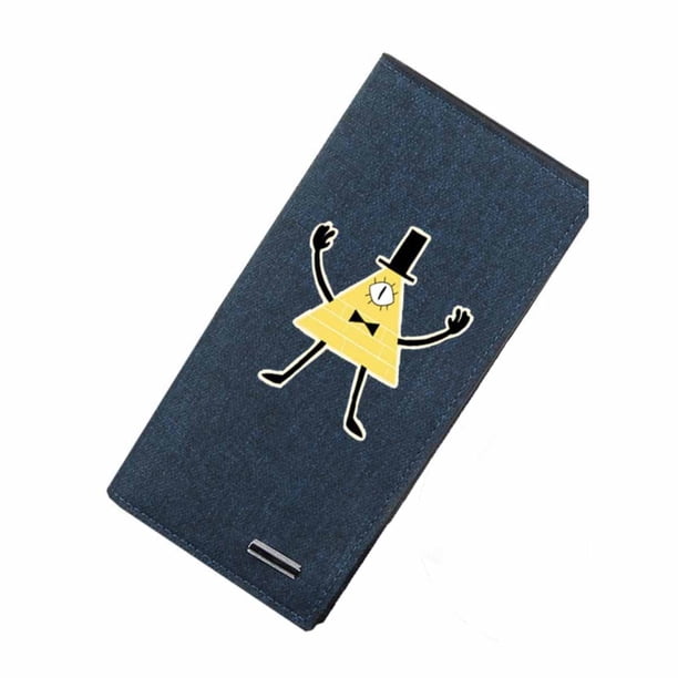 Cartera con diseño de personajes de anime de Gravitys Falls, delgada y plegable