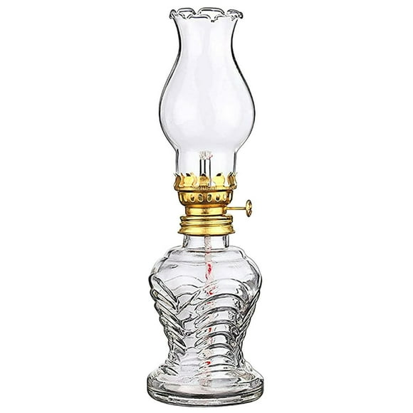 KEINXS Glass Kerosene Lamp Glass Oil Lamp Vintage Oil Lamp Home Kerosene Lamp for Home Decor