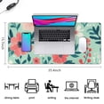 thumbnail image 5 of Long Mouse Pads for Desk,Pioneer Flower Floral Print Pattern Desk Mats on Top Of Desks, Desk Mouse Pad Extra Large with 3mm Non-Slip Base and Stitched Edge for Gaming,Office,Work,Home 35.4"x15.7", 5 of 6