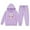 Purple, variant on Toddler Baby Girl Clothes Cute Outfits 2025 New Year Print Long Sleeved Letter Print Hooded Top Sweater Pants Set Cute Kids Outfit Set for 2-3 Years