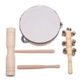 thumbnail image 2 of Juego de música de madera Campanas de mano Música Arte Enseñanza Instrumentos de percusión cumpleaños para pequeños A Sunnimix instrumentos musicales, 2 of 8