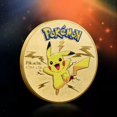 thumbnail image 5 of 8Pcs/set Gold s Coins Pikachu Anime Commemorative Coin Charizard Golden Round Metal Coin Toys, 5 of 5
