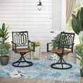 thumbnail image 1 of Sophia & William Outdoor Patio Swivel Dining Chair - Textilene - Set of 2, 1 of 6