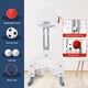 thumbnail image 5 of Yeshouse Juego de tobogán 7 en 1 para niños pequeños con columpio y aro de baloncesto, juego de interior y exterior para niños, juego de patio que incluye trepador, fútbol y golf, 5 of 8