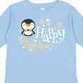 thumbnail image 4 of Inktastic Happy New Year with Cute Penguin Boys or Girls Long Sleeve Toddler T-Shirt, 4 of 5