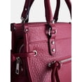 thumbnail image 4 of No Boundaries Women's Fashion Square Tote Bag, Rich Red, 4 of 7
