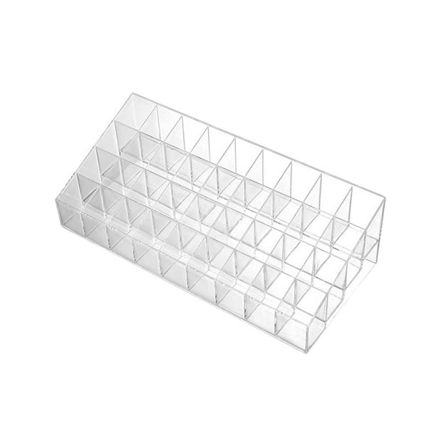 Seitruly Organizador cosmético blanco Fácil de limpiar Múltiples compartimentos Organizador de maquillaje Caja de almacenamiento de Bolsas de maquillaje 36 cuadrículas