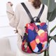 thumbnail image 4 of Mochilas para mujer al aire libre, bolsas de ocio, mochilas al aire libre, bolsas de viaje, bolsas de lona para mujer, bolsos (bollo de flores rojas), 4 of 5