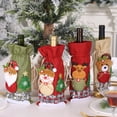thumbnail image 2 of 4 × Envoltura para botellas de vino navideñas, bolsa para botellas de vino con cordón, bolsa de vino navideña para decorar botellas de vino, 2 of 5
