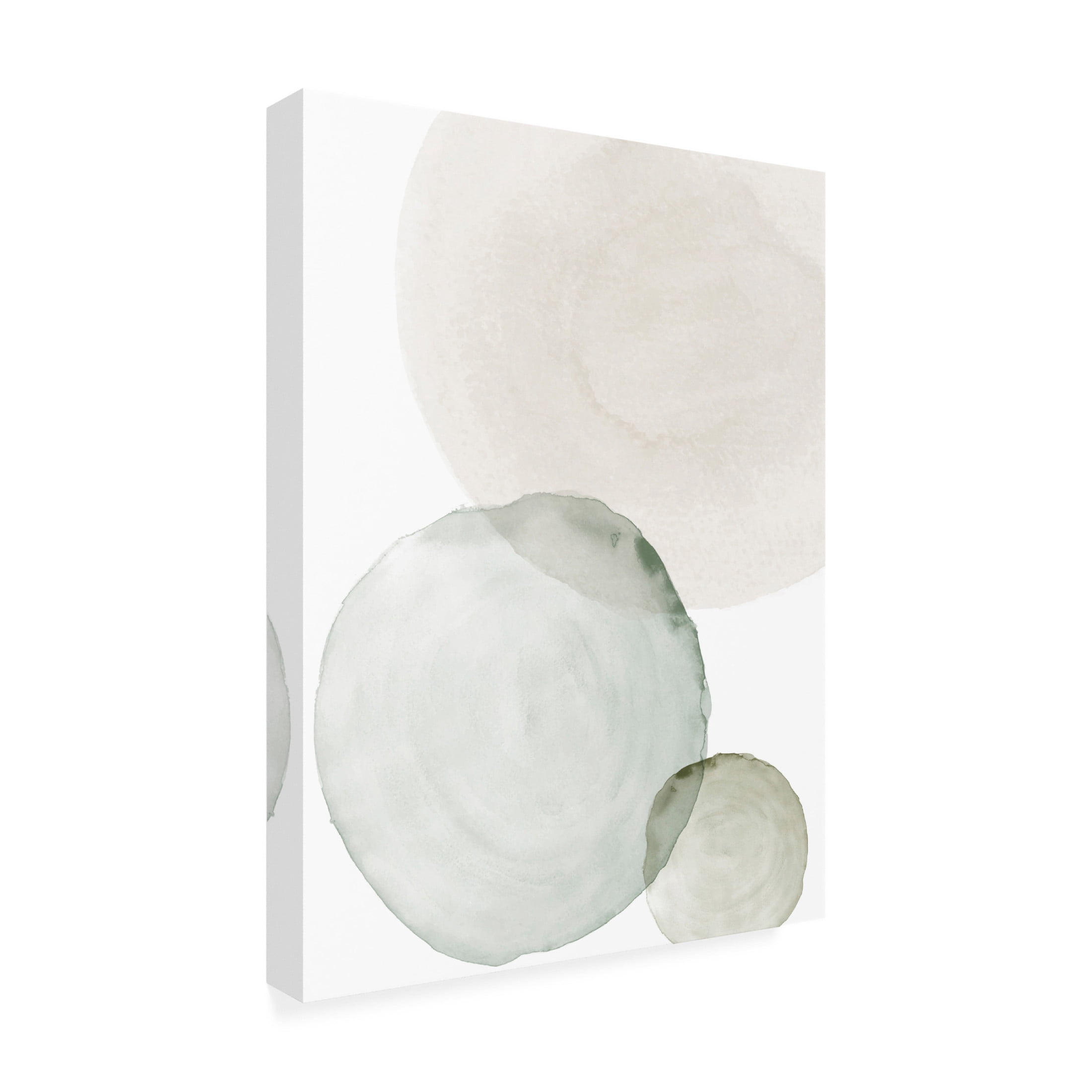 Canvas Wall Art - Incado 'Soft Circular' Wall Art for Living Room, Bedroom, or Office Décor by Trademark Fine Art - 14 x 19 Inches
