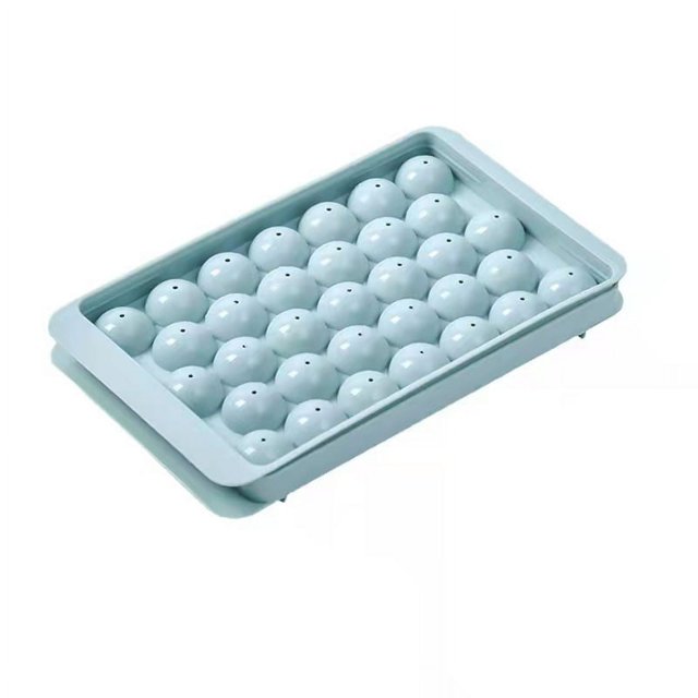 Bandeja redonda para cubitos de hielo con tapa, molde para hacer bolas de hielo para congelador con contenedor, mini bandeja circular para cubitos de hielo, esfera para hacer hielo, cóctel, whisky, té, café Sailing Electrónica