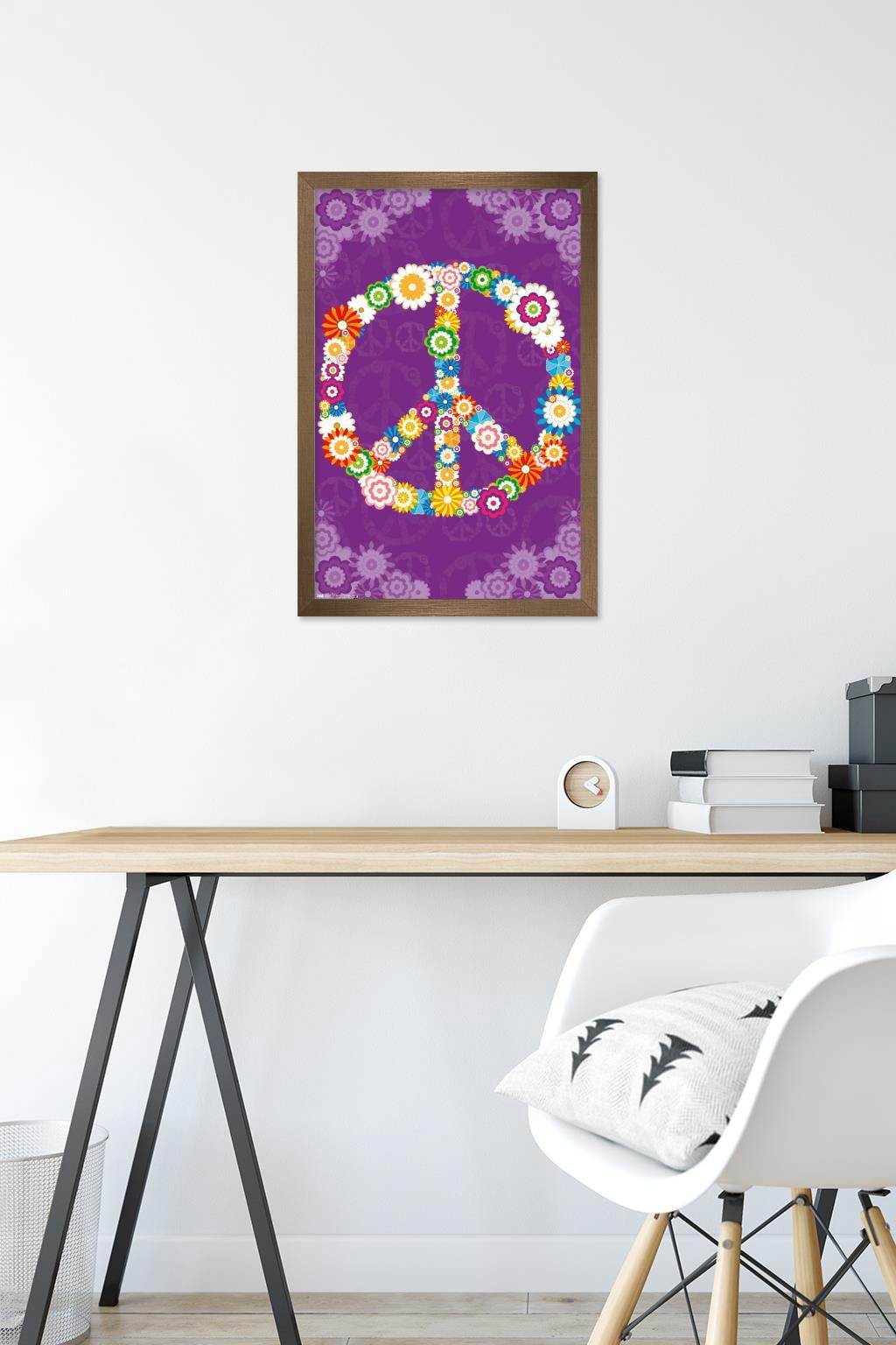 Peace Sign 2013 Wall Poster, 14.725" x 22.375", Framed