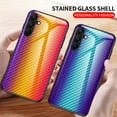 thumbnail image 5 of ELEHOLD Case for Samsung Galaxy A16 5G, Shockproof Luxury Carbon Fiber Textured Glass Case Cover,A, 5 of 11