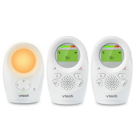 VTech DM1211 Digital Audio Baby Monitor with 2 Parent Unit, White