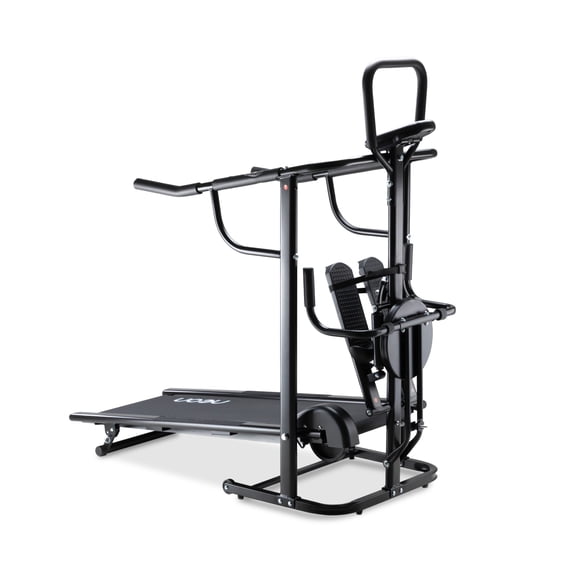 Caminadora Mecánica Multifuncional Escaladora para Correr Twister Lagartijas Color Negro