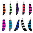 thumbnail image 5 of ZYHARUKO Faux Furs Foxes Tail Keychain Cosplays Toy Handbag Accessorise Bag Keyring Hook Pendant, 5 of 6