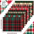 thumbnail image 2 of Tela Hahafelt vintage a cuadros navideños, 46 x 56 cm, 10 unidades, 2 of 6