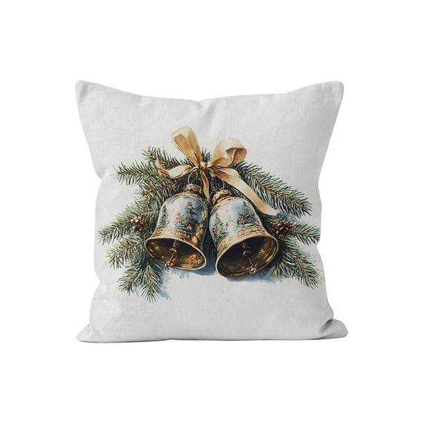 Fundas de Almohada de Navidad Funda de Almohada Decorativa de Navidad Decoración de Vacaciones Sofá Decoración de Lino Funda de Almohada Decoración Del Hogar Funda de Almohada Decorativa de Vacaciones