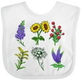thumbnail image 3 of Inktastic Group of Beautiful Wildflowers Boys or Girls Baby Bib, 3 of 4