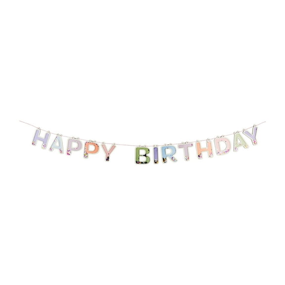 Multicolor Happy Birthday Confetti Banner, 6', by Way To Celebrate