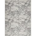 thumbnail image 1 of Ladole Rugs Boundless Ivory Grey Abstract Contemporary Durable Rustic Indoor Area Rug Carpet, 8x10 (7'10" x 10'5", 240cm x 320cm), 1 of 6
