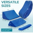 thumbnail image 4 of AllSettHealth 4 pcs Bed Wedge Pillow - Adjustable Pillow Set W/ Memory Foam, 4 of 9