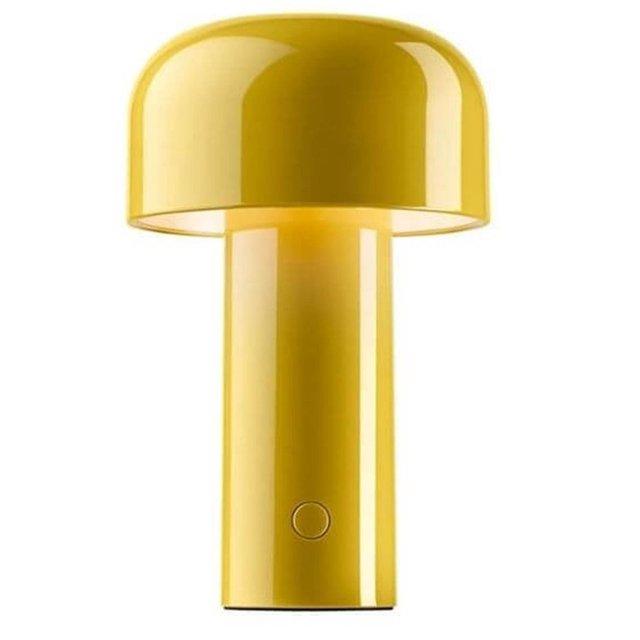 Lámpara de mesa recargable con forma de seta creativa Led, 3w, 3 niveles de iluminación, luz nocturna de metal