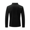 thumbnail image 5 of Men's Polo Shirts Long Sleeve Zipper Golf Shirt Lightweight Solid Collared Tshirt Causal Pullover Tops Henley Tee, 5 of 7