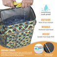 thumbnail image 2 of Weed Aesthetic Backpack Cooler, Leakproof Insulated Cooler Bag with Hemp Leaf Design for Outdoor Adventures and Office Lunches, 2 of 6