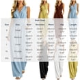 thumbnail image 3 of Npasoilc Tighten Waist V-Neck Wide Leg Zipper Pocket Long Jumpsuits for Women Sleeveless Solid Color, 3 of 7