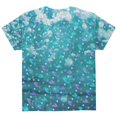 thumbnail image 2 of Mermaids Pearls and Starfish Pattern All Over Youth T Shirt Multi YLG, 2 of 2