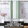 thumbnail image 2 of Candy Cottons Stripe Kitchen Towels Decor Mordern Design Centreband Tea Dish Towels Boho Stripe Absorbent Festive Gift Set of 6 Pantry Reusable Kitchen Dish Towel|Easter Spring Decor 18x28 In Green, 2 of 8