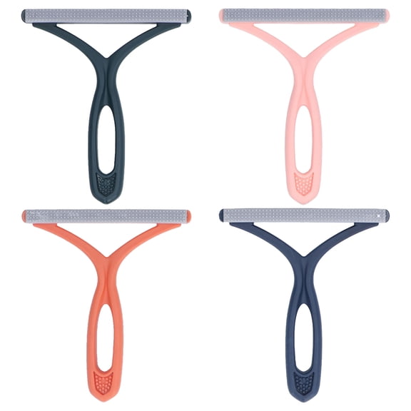 BIMZUC 4-Pack Double Sided Lint Remover, Portable Fuzz & Pet Hair Shaver for Clothing, Furniture, and Carpet