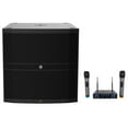 thumbnail image 2 of MUSYSIC MU-PA2K 2000W Portable PA System – 5-Ch Mixer, 10" Speakers, 2 UHF Mics, Bluetooth 2 of 5