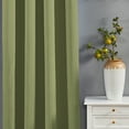 thumbnail image 4 of Home Soft Things Solid Blackout Curtains/Drapes Thermal Insulated Grommet Darkening Curtains, 2 Curtains and 2 Tiebacks Set - Sage - 54 x 96 inches, 4 of 7