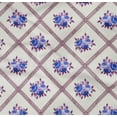 thumbnail image 4 of oneOone Organic Cotton Poplin Twill Fabric Diamond|Leaves & Rose Floral Print Fabric By The Yard 42 Inches Wide, 4 of 4