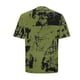 thumbnail image 5 of Ceisia Men's Abstract Splash Print T-shirt Loose Fit Short Sleeve Round Neck Casual Summer Fall Tee Tops Green XXXXL Gifts, 5 of 6