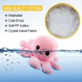 thumbnail image 3 of Grande Peluche Pieuvre Réversible 80 cm - DARMOWADE - Rose et Bleu - Jouet Doux et Mignon - Animaux en Peluche, 3 of 4