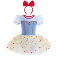 thumbnail image 1 of Disney Frozen Elsa Anna Niñas Tutu Vestido Cosplay Princesa Sirena Ariel Jasmine Belle Blancanieves Disfraz Niño Fiesta de cumpleaños Prom4T (Etiqueta 120) Gao Jinjia LED, 1 of 2