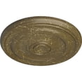thumbnail image 3 of Ekena Millwork 15 3/4"OD x 1 1/2"P Devon Ceiling Medallion (Fits Canopies up to 3 5/8"), Hand-Painted Mississippi Mud Crackle, 3 of 6
