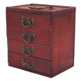 thumbnail image 1 of Vintage Wooden Jewelry Box, Vintage Look Retro Jewelry OrganizerS Case Multi Purpose Large Capacity  For Cafe, 1 of 8