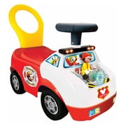 Kiddieland Disney Mickey Mouse Fire Truck Activity Interactive Ride On Car, Red
