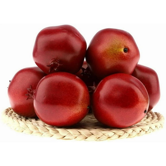6 Pcs Lifelike Artificial Pomegranet Decoration Fake Pomegranate Fruit Home Party Kitchen Festival Show