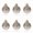 Champagne, variant on REGALWOVEN Woven Texture Balls - 6 Pack Mini Decorative Spheres Orbs, Farmhouse Vase Filler Holiday Hanging Ornaments Rose Gold 1.6"