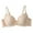 Beige, variant on Women's Sexy Lace Bra Demi Sheer Mesh Balconette Unlined Bras Underwire (White, 110D)